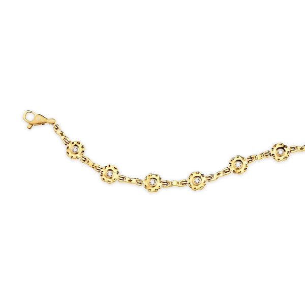 Flora 18k diamond bracelet in 18k rose gold