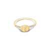 "Élite" Small Gold Boule and Diamonds Pave Ring - AS26-583-Nanis-Renee Taylor Gallery