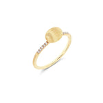 "Élite" Small Gold Boule and Diamonds Pave Ring - AS26-583-Nanis-Renee Taylor Gallery