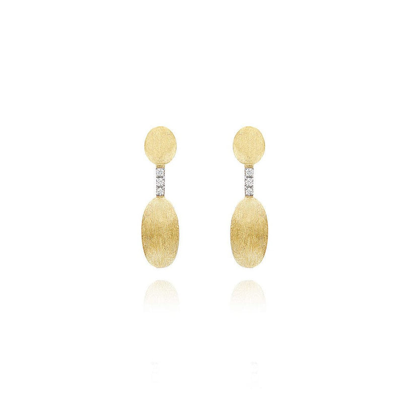 "ÉLITE" Gold & Diamonds Handmade Minimal Earrings - OS3-589-Nanis-Renee Taylor Gallery