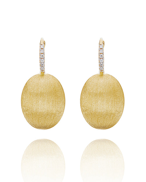 "Ciliegine" Gold Ball Drop Earrings With Diamonds Details - OS15-583-Nanis-Renee Taylor Gallery