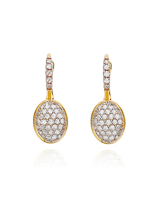 "Ciligine" Gold And Diamonds Ball Drop Earrings (Small) - OS25-583-Nanis-Renee Taylor Gallery