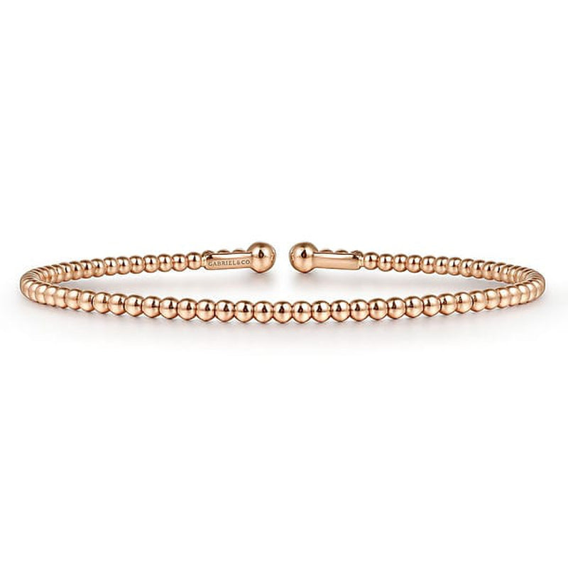 14K Rose Gold Bujukan Split Bangle - BG4107-62K4JJJ-Gabriel & Co.-Renee Taylor Gallery