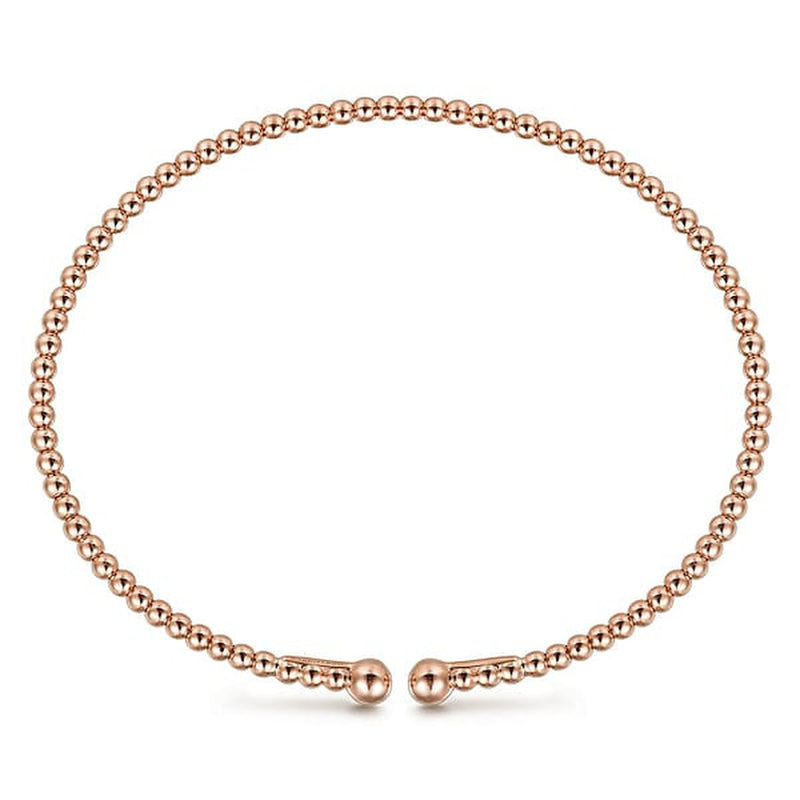 14K Rose Gold Bujukan Split Bangle - BG4107-62K4JJJ-Gabriel & Co.-Renee Taylor Gallery