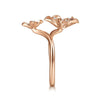 14K Rose Gold Floral Bypass Diamond Ring - LR50640K45JJ-Gabriel & Co.-Renee Taylor Gallery