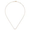 14K Rose Gold Petite Pavé Diamond Bar Necklace - NK5422K45JJ-Gabriel & Co.-Renee Taylor Gallery