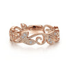 14K Rose Gold Scrolling Floral Diamond Ring - LR4593K45JJ-Gabriel & Co.-Renee Taylor Gallery