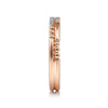 14K Rose Gold Two Row Beaded Diamond Stackable Ring - LR51456K45JJ-Gabriel & Co.-Renee Taylor Gallery