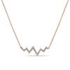 14K Rose Gold Zig Zag Diamond Necklace - NK4882K45JJ-Gabriel & Co.-Renee Taylor Gallery