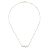 14K Rose Gold Zig Zag Diamond Necklace - NK4882K45JJ-Gabriel & Co.-Renee Taylor Gallery