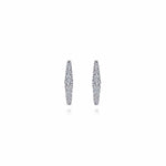 14K White Gold 15mm Diamond Huggies - EG13658W45JJ-Gabriel & Co.-Renee Taylor Gallery