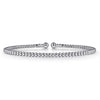 14K White Gold Bujukan Split Bangle - BG4107-62W4JJJ-Gabriel & Co.-Renee Taylor Gallery