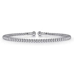 14K White Gold Bujukan Split Bangle - BG4107-62W4JJJ-Gabriel & Co.-Renee Taylor Gallery