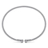 14K White Gold Bujukan Split Bangle - BG4107-62W4JJJ-Gabriel & Co.-Renee Taylor Gallery