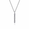 14K White Gold Diamond Bar Necklace - NK7439W45JJ-Gabriel & Co.-Renee Taylor Gallery