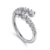 14K White Gold Diamond Bypass Ring - LR52422W45JJ-Gabriel & Co.-Renee Taylor Gallery