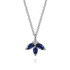 14K White Gold Diamond and Sapphire Pendant Necklace - NK7433W45SA-Gabriel & Co.-Renee Taylor Gallery