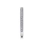 14k White Gold Pavé Diamond Eternity Stackable Ring - LR4862W45JJ-Gabriel & Co.-Renee Taylor Gallery