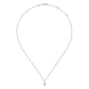 14K White Gold Pavé Diamond Pendant Necklace - NK6415W45JJ-Gabriel & Co.-Renee Taylor Gallery