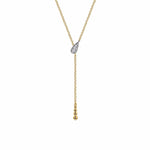 14K White & Yellow Gold Bujukan And Diamond Y Necklace - NK7661M45JJ-Gabriel & Co.-Renee Taylor Gallery