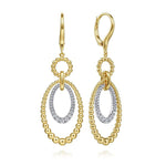 14K White&Yellow Gold Bujukan Diamond Drop Earrings - EG14572M45JJ-Gabriel & Co.-Renee Taylor Gallery