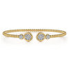 14K White and Yellow Gold Diamond Bujukan Bangle - BG4916-62M45JJ-Gabriel & Co.-Renee Taylor Gallery