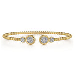 14K White and Yellow Gold Diamond Bujukan Bangle - BG4916-62M45JJ-Gabriel & Co.-Renee Taylor Gallery