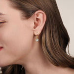 14K White and Yellow Gold Diamond Cluster Bujukan Lever Back Earrings - EG15016M45JJ-Gabriel & Co.-Renee Taylor Gallery