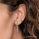 14K Yellow Gold 30mm Bujukan Classic Hoop Earrings - EG13929Y4JJJ-Gabriel & Co.-Renee Taylor Gallery