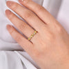 14K Yellow Gold Alternating Geometric and Diamond Station Ring - LR51919Y45JJ-Gabriel & Co.-Renee Taylor Gallery