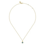 14K Yellow Gold Blue Topaz Bujukan Drop Pendant Necklace - NK7053Y4JBT-Gabriel & Co.-Renee Taylor Gallery