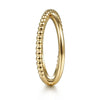 14K Yellow Gold Bujukan Bead Criss Cross Ring - LR51798Y4JJJ-Gabriel & Co.-Renee Taylor Gallery