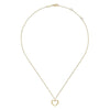 14K Yellow Gold Bujukan Beaded Open Heart Pendant Necklace - NK6561Y4JJJ-Gabriel & Co.-Renee Taylor Gallery