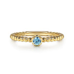 14K Yellow Gold Bujukan Blue Topaz Fashion Ring - LR52692Y4JBT-Gabriel & Co.-Renee Taylor Gallery