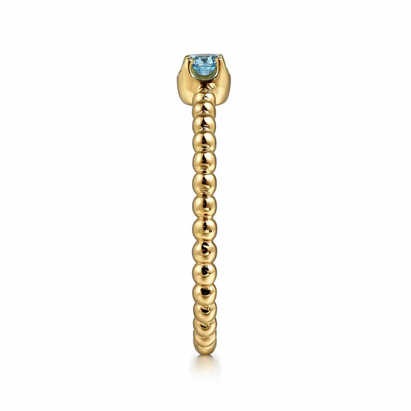 14K Yellow Gold Bujukan Blue Topaz Fashion Ring - LR52692Y4JBT-Gabriel & Co.-Renee Taylor Gallery