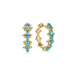 14K Yellow Gold Bujukan Blue Topaz Huggie Earrings - EG15212Y4JBT-Gabriel & Co.-Renee Taylor Gallery