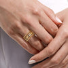 14K Yellow Gold Bujukan Classic Wide Band Ladies Ring-Gabriel & Co.-Renee Taylor Gallery