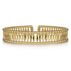 14K Yellow Gold Bujukan Cuff Bracelet - BG4723-62Y4JJJ-Gabriel & Co.-Renee Taylor Gallery