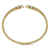 14K Yellow Gold Bujukan Pave Diamond Split Bangle Bracelet - BG5048-62Y45JJ-Gabriel & Co.-Renee Taylor Gallery