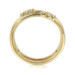 14K Yellow Gold Diamond Easy Stackable Ring - LR52494Y45JJ-Gabriel & Co.-Renee Taylor Gallery