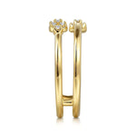 14K Yellow Gold Diamond Easy Stackable Ring - LR52494Y45JJ-Gabriel & Co.-Renee Taylor Gallery