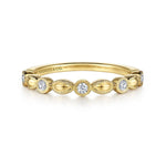 14K Yellow Gold Diamond Marquise Shape Stackable Ring - LR52293Y45JJ-Gabriel & Co.-Renee Taylor Gallery