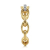 14K Yellow Gold Oval Chain Link Diamond Ring - LR51461Y45JJ-Gabriel & Co.-Renee Taylor Gallery