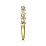 14K Yellow Gold Diamond Stackable Ring - LR51932Y45JJ-Gabriel & Co.-Renee Taylor Gallery