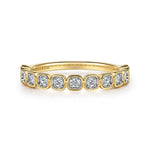 14K Yellow Gold Diamond Stackable Ring - LR52663Y45JJ-Gabriel & Co.-Renee Taylor Gallery