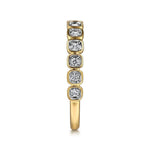 14K Yellow Gold Diamond Stackable Ring - LR52663Y45JJ-Gabriel & Co.-Renee Taylor Gallery