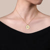 14K Yellow Gold Diamond Star Medallion Necklace - NK6947Y45JJ-Gabriel & Co.-Renee Taylor Gallery