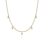 14K Yellow Gold Diamond Station Kite Droplet Necklace - NK6468Y45JJ-Gabriel & Co.-Renee Taylor Gallery