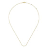 14K Yellow Gold Diamond Stations Curved Bar Necklace - NK6419Y45JJ-Gabriel & Co.-Renee Taylor Gallery