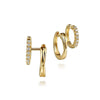 14K Yellow Gold Diamond Stuggies Earrings - EG15140Y45JJ-Gabriel & Co.-Renee Taylor Gallery